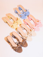 SANDALIAS DE TACÓN LAZO