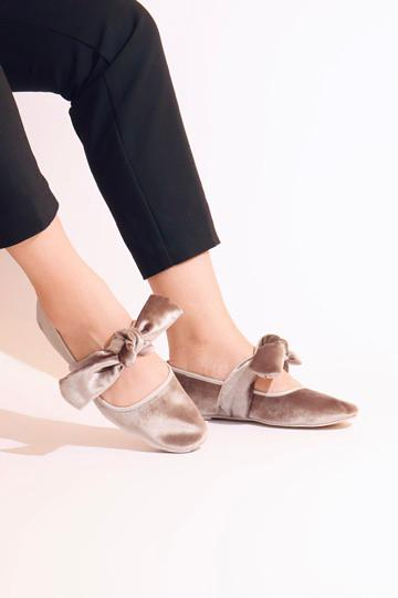 BALLERINAS VELVET LAZO